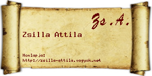 Zsilla Attila névjegykártya