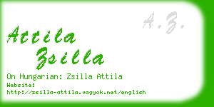 attila zsilla business card